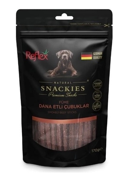 Reflex Snackies Füme Dana Etli Stick Köpek Ödül Maması 170 gr