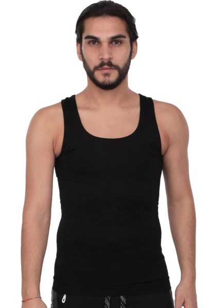 1 Beden Incelme Garantili Bel Göbek ve Göğüs Bölgelerinde Etkili Erkek Korse Atlet