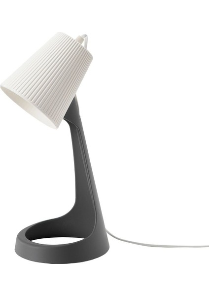 Gri Çalışma Masası Lambası, Şık ve Fonksiyonel Aydınlatma, Modern Tasarım