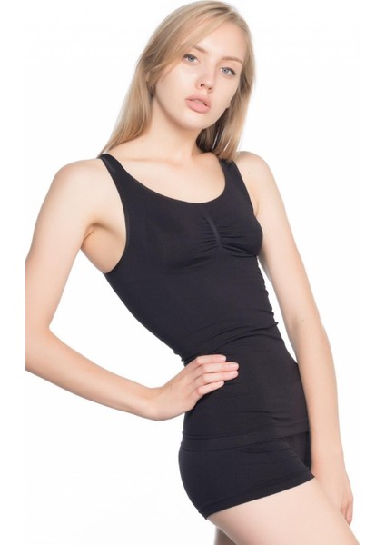 Kadın Siyah Dikişsiz Atlet Korse 5015S fiyatları