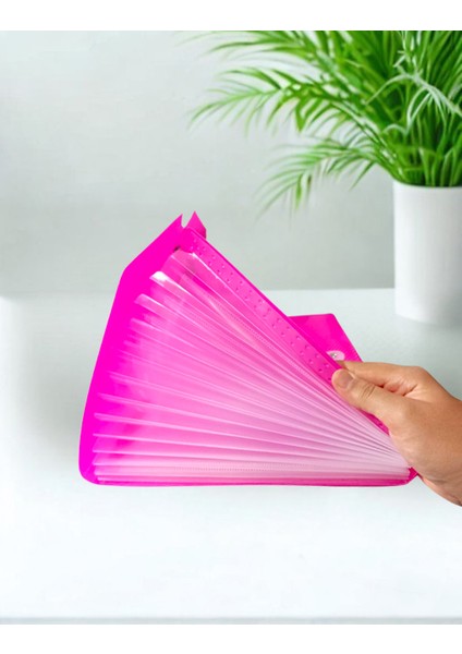 Körüklü Dosya 13 Bölümlü Cepli - Pembe modelleri