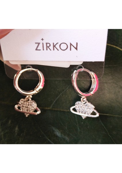 Gümüş Renk Lüks Gösterişli Figürlü Küpe