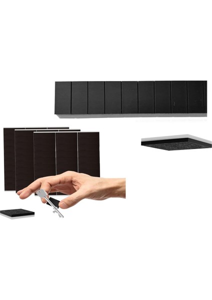 Dekorasyon Köpük Yapışkanlı Mıknatıs Magnet, 2x1 cm Güçlü Çok Amaçlı Süsleme Mıknatısı indirimleri