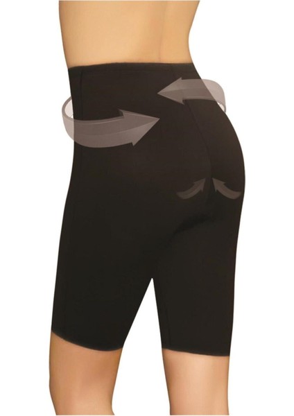 10053 Lazer Kesim Iz Yapmaz Şort Korse - Premium