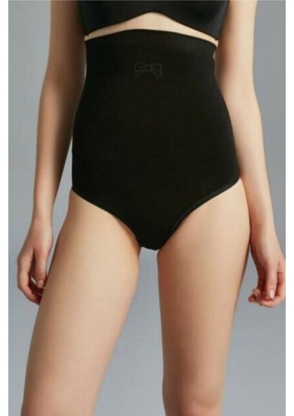 Kadın Siyah Yüksek Bel Slip Korse 9003