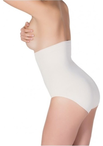 Kadın Yüksek Bel Slip Korse Ten