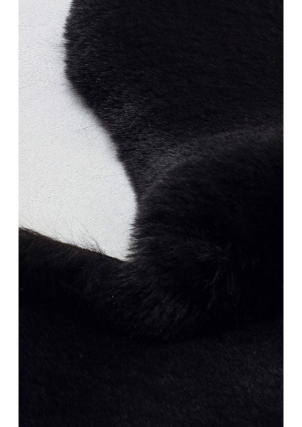 Mollis New Tekli Single Black Xxl Yumuşacık Dokulu Yıkanabilir Post Pelüş Halı