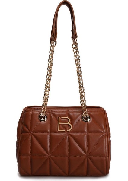 Kapitone Desenli Kadın El ve Omuz Çantası, Şık ve Kullanışlı Kahverengi Tasarım fırsatları