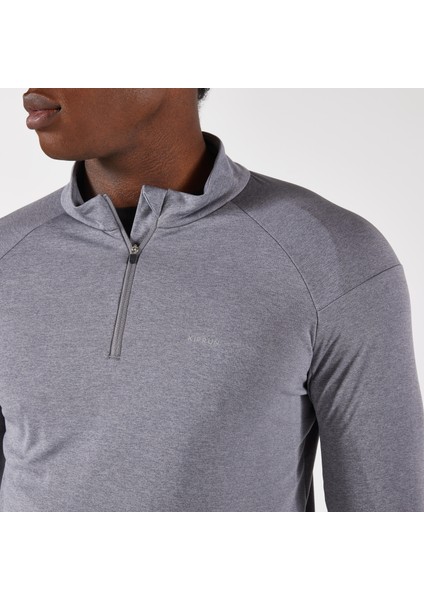 Kiprun Erkek Uzun Kollu Koşu Tişörtü - Gri - Kiprun Run 100 indirimleri