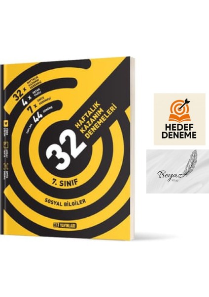 Hız 7.sınıf 32 Haftalık Sosyal Bilgiler Denemeleri Hedef Deneme