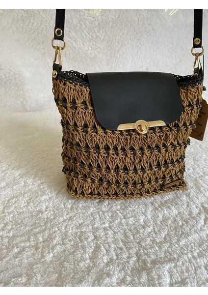 Hasır Kahverengi Omuz Çantası, Şık ve Doğal Tasarım ile Günlük Kullanım Için Ideal modelleri