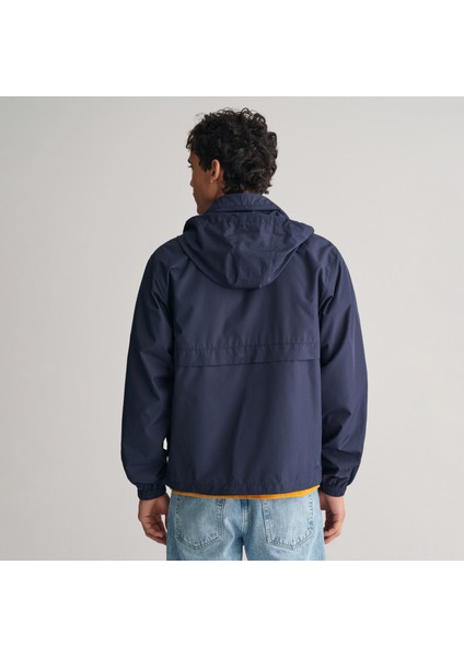 Erkek Lacivert Kapüşonlu Rüzgarlık modelleri