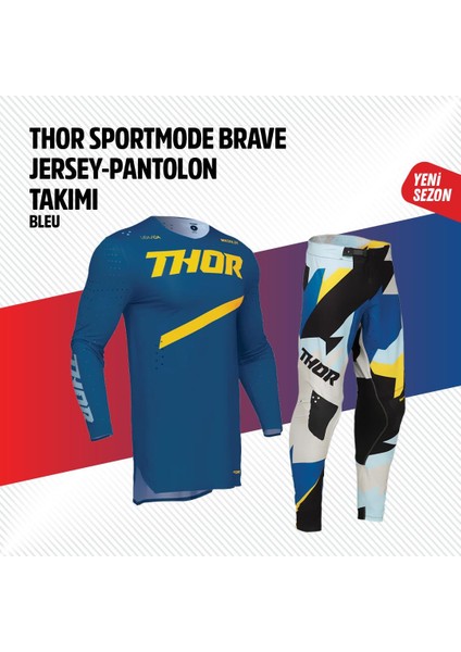Mavi Sarı Jersey Pantolon Takımı