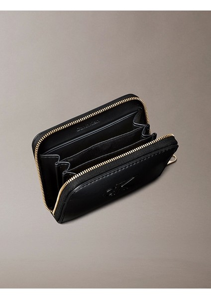 Kadın Bold Ck Logolu Orta Boy Fermuarlı Siyah Cüzdan LV04F1026G-UB1 fiyatları
