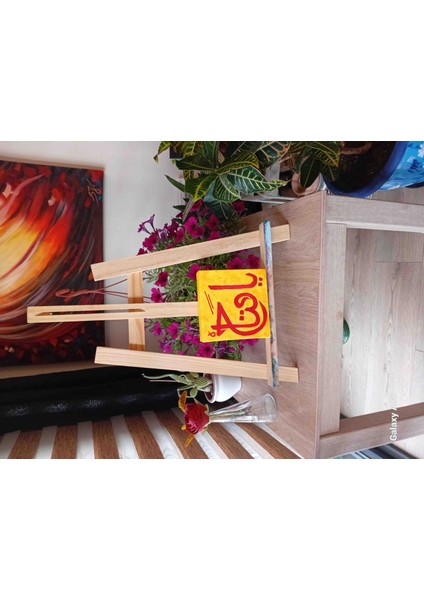 Galatasaray Temalı "Ya Fettah" Esması Masaüstü Kanvas Tablo (15x15 cm) fırsatları