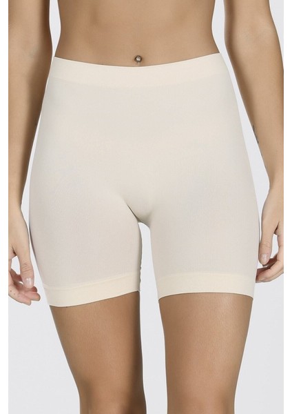 Kadın Ten Taktel Dikişsiz Şort 2007