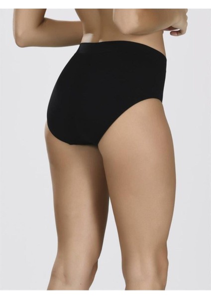Kadın Siyah Dikişsiz Esnek Slip Külot modelleri