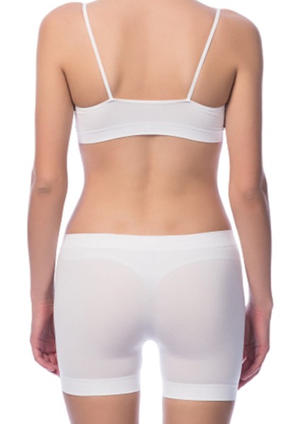 Kadın Beyaz Dikişsiz Şort Tayt 2029 fiyatları