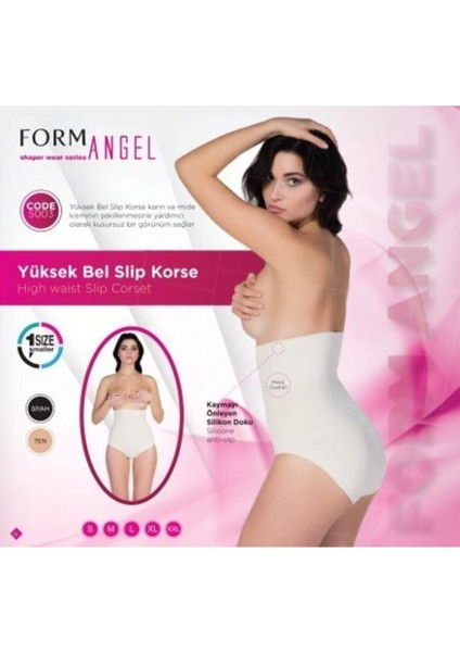 Pamuk Polyester Yüksek Bel Slip Korse