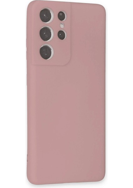 Samsung Galaxy S21 Ultra Kılıf Nano Içi Kadife Silikon - Pudra fiyatları