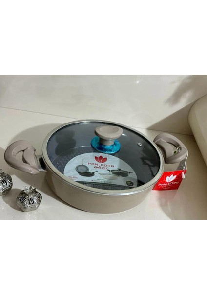 Pan-Dora Serisi Kristal Seramik Ezme 24 cm Karnıyarık- Pilav Tenceresi fiyatları