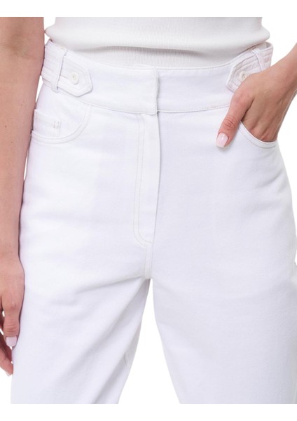 Kadın Paçası Püsküllü Denim Pantolon indirimleri