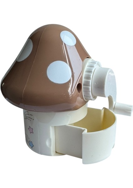 Sevimli Mantar Tasarımlı Kalemtraş, 4 Renk, Polka Noktalı, Çocuklar Için fiyatları