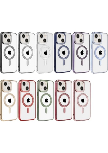Bfs iPhone 15 Kılıf Kronos Magsafe Kapak - Rose Gold modelleri