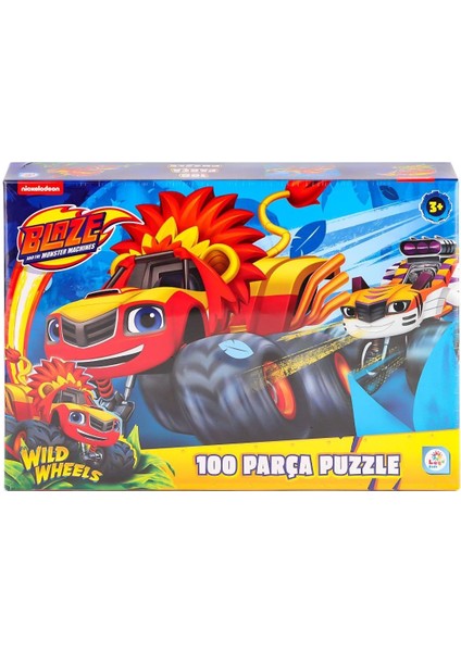 BL0048 Blaze Monster Machines 100 Parça Puzzle modelleri