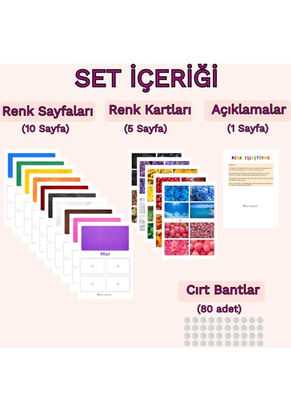 Renk Eşleştirme Oyunu – Dikkat ve Renk Algısı Etkinliği (3+ Yaş) – Renk Algısını Güçlendiren Sınıflandırma Oyunu – Montessori Renk Sınıflandırma Seti fiyatları