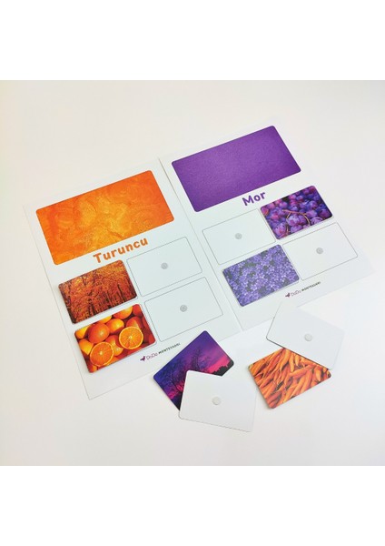 Renk Eşleştirme Oyunu – Dikkat ve Renk Algısı Etkinliği (3+ Yaş) – Renk Algısını Güçlendiren Sınıflandırma Oyunu – Montessori Renk Sınıflandırma Seti modelleri