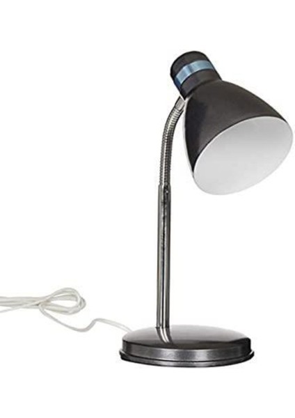 Modern Krom Spiralli Masa Lambası, Şık ve Şık Siyah Tasarım