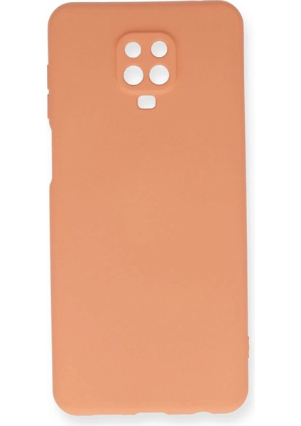 Xiaomi Redmi Note 9 Pro Kılıf Nano Içi Kadife Silikon - Turuncu