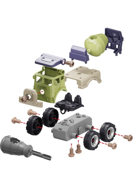 Iş Makinesi ve Kamyon Seti, 35 Parça, Eğlenceli ve Öğretici Oyun Malzemesi indirimleri