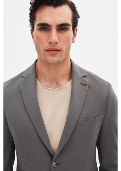 Slim Fit Açık Haki Düz Takim Elbise modelleri