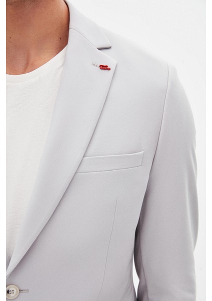 Slim Fit Gri Düz Takim Elbise fırsatları