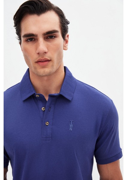 Slim Fit Mor Pike Dokulu T-Shirt 4EC146011784M fiyatları