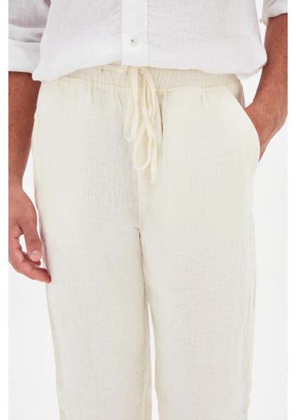 Ds Damat Comfort Fit Ekru Düz Jogger Pantolon fiyatları