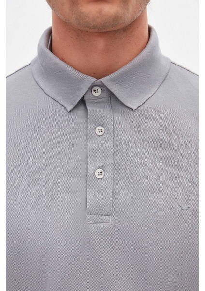 Ds Damat Regular Fit Gri Pike Dokulu T-Shirt 4HC146551001M modelleri