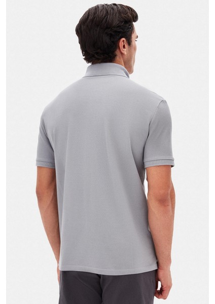 Ds Damat Regular Fit Gri Pike Dokulu T-Shirt 4HC146551001M fırsatları