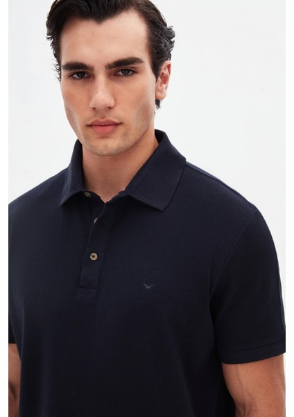 Ds Damat Regular Fit Lacivert Pike Dokulu T-Shirt 4HC146551001M fiyatları