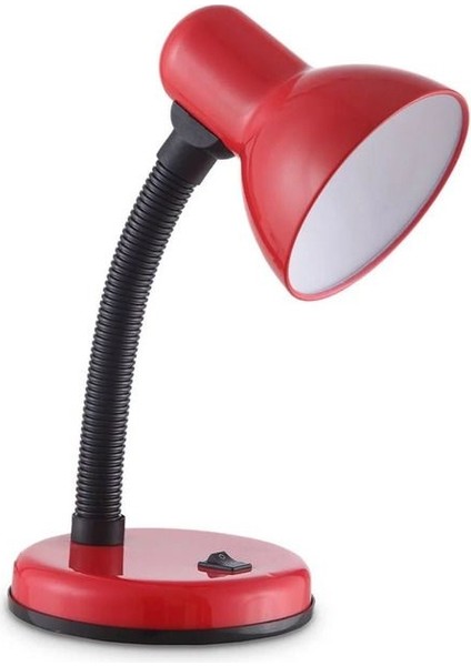 Şık Kırmızı Spiralli Masa Lambası, Modern ve Kullanışlı Tasarım