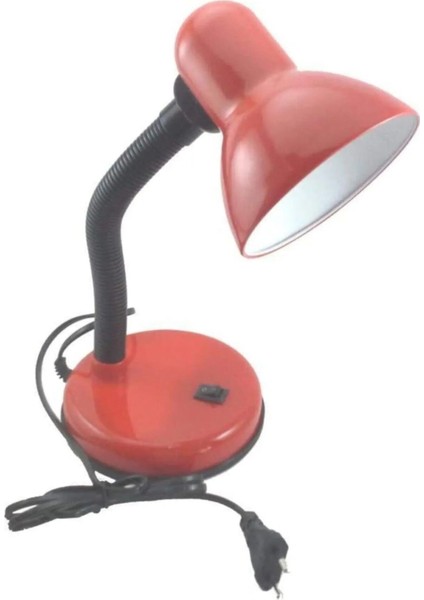 Şık Kırmızı Spiralli Masa Lambası, Modern ve Kullanışlı Tasarım fiyatları