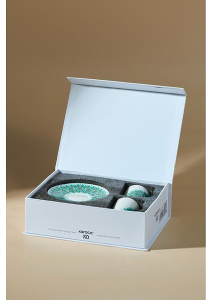 Yeşil 2'li Kahve Fincanı Seti, 90 Ml, Şık ve Kullanışlı Kahve Fincanları indirimleri