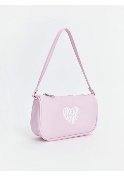 Pembe Deri Görünümlü Kız Çocuk Çanta, Şık ve Renkli Tasarım