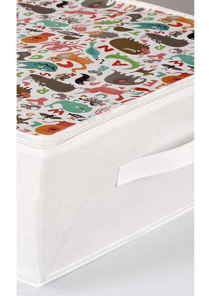 3'lü Set 53X44X21 cm Baza Altı & Dolap Içi Organizer, Yorgan Düzenleyici Çocuk Hurç Sevimli Desenli indirimleri