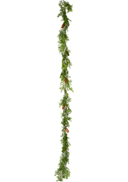 Yapay Çam Garland Kozalaklı Yeşil 180 Cm.