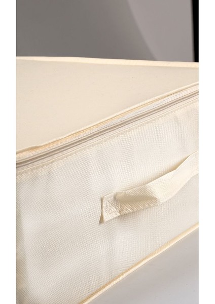 3'lü Set 53 x 44 x 21 cm Baza Altı & Dolap Içi Organizer, Yorgan & Yastık Düzenleyici Hurç Krem indirimleri