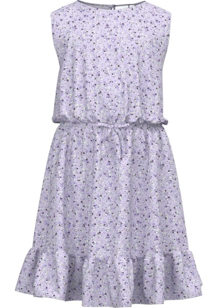 Kız Çocuk Çiçekli Elbise