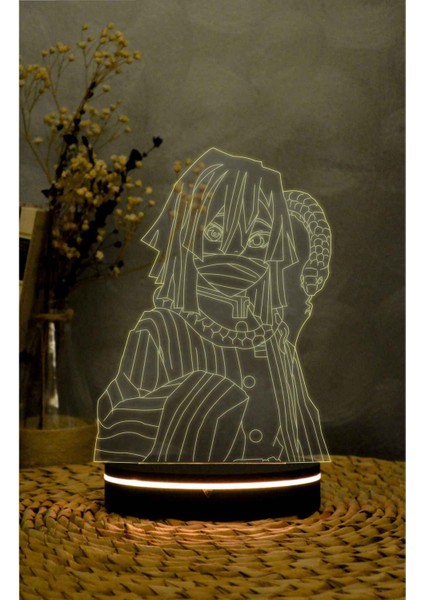 3D Renkli Dekoratif Gece Lambası, Anime Tarzı, Şık ve Kullanışlı Aydınlatma Seçeneği indirimleri